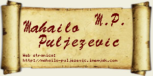 Mahailo Puljezević vizit kartica